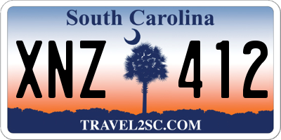 SC license plate XNZ412