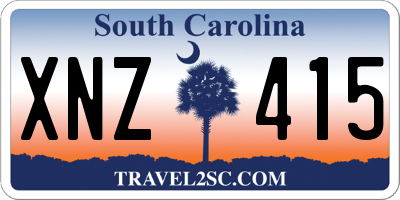 SC license plate XNZ415