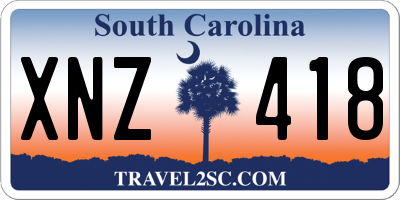 SC license plate XNZ418