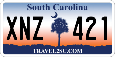 SC license plate XNZ421