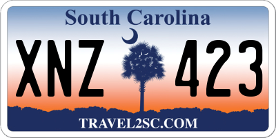 SC license plate XNZ423