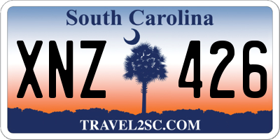 SC license plate XNZ426