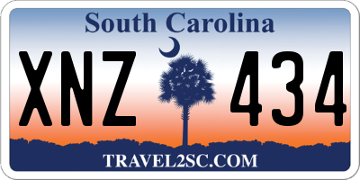 SC license plate XNZ434