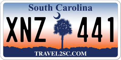 SC license plate XNZ441