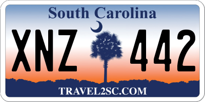 SC license plate XNZ442