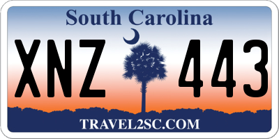 SC license plate XNZ443