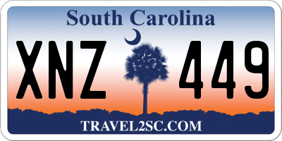 SC license plate XNZ449