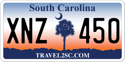 SC license plate XNZ450
