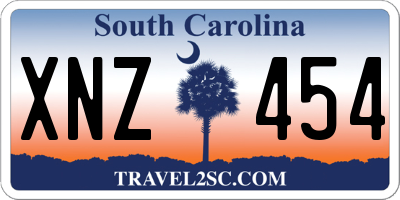 SC license plate XNZ454