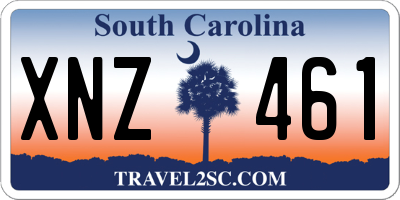 SC license plate XNZ461