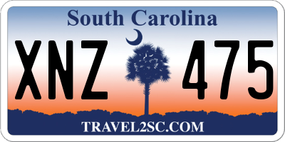 SC license plate XNZ475