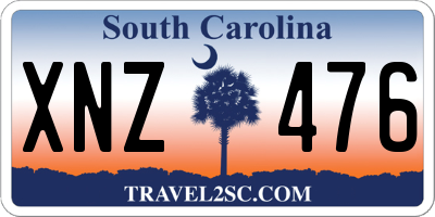 SC license plate XNZ476