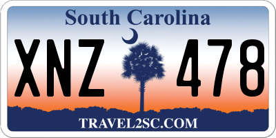 SC license plate XNZ478