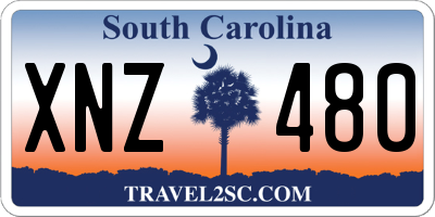SC license plate XNZ480