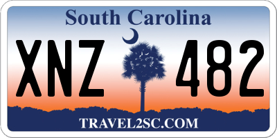 SC license plate XNZ482