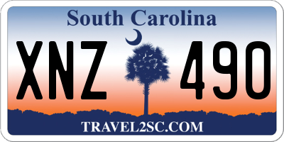 SC license plate XNZ490