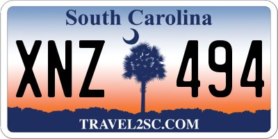 SC license plate XNZ494