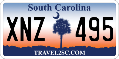 SC license plate XNZ495
