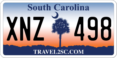 SC license plate XNZ498