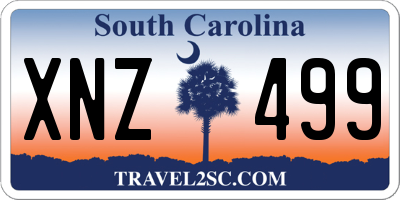 SC license plate XNZ499