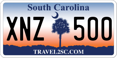 SC license plate XNZ500
