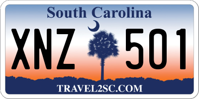 SC license plate XNZ501