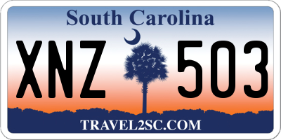 SC license plate XNZ503