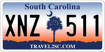 SC license plate XNZ511