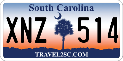 SC license plate XNZ514