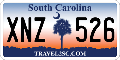 SC license plate XNZ526