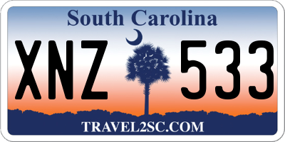 SC license plate XNZ533