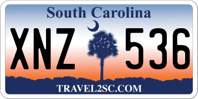 SC license plate XNZ536
