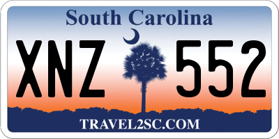 SC license plate XNZ552