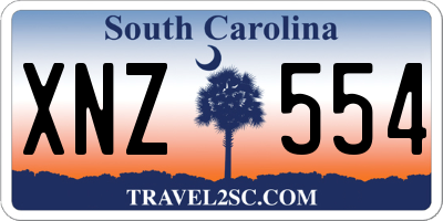 SC license plate XNZ554