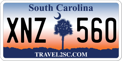 SC license plate XNZ560