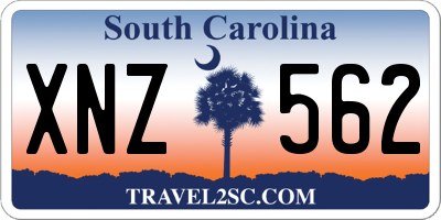 SC license plate XNZ562