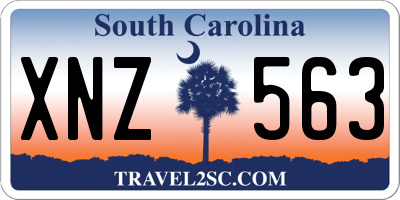 SC license plate XNZ563