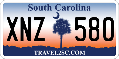 SC license plate XNZ580
