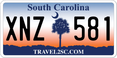 SC license plate XNZ581