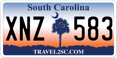 SC license plate XNZ583