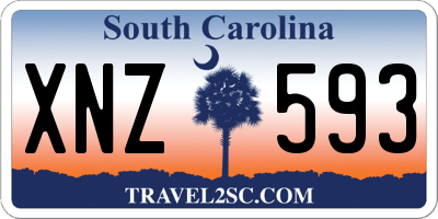SC license plate XNZ593