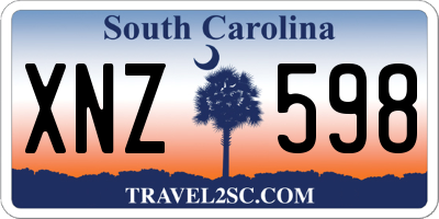 SC license plate XNZ598