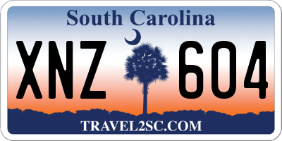 SC license plate XNZ604