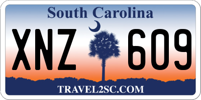 SC license plate XNZ609