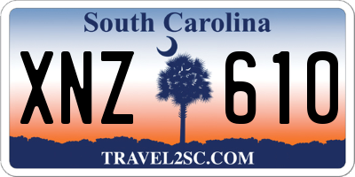 SC license plate XNZ610