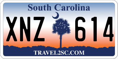 SC license plate XNZ614