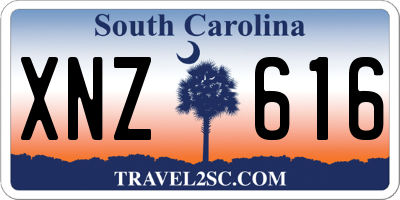 SC license plate XNZ616