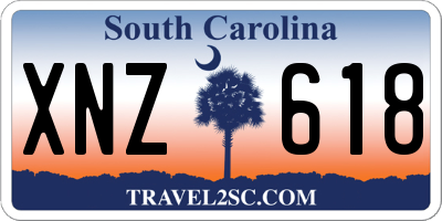 SC license plate XNZ618