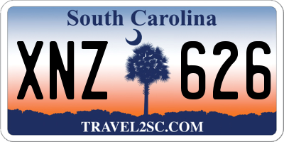 SC license plate XNZ626