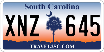 SC license plate XNZ645